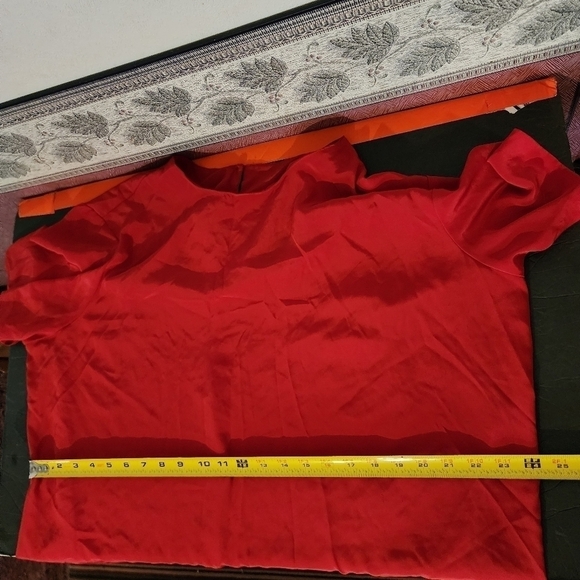 Southern Lady Red Short Sleeve Blouse Size 22W (spot) - Picture 10 of 10